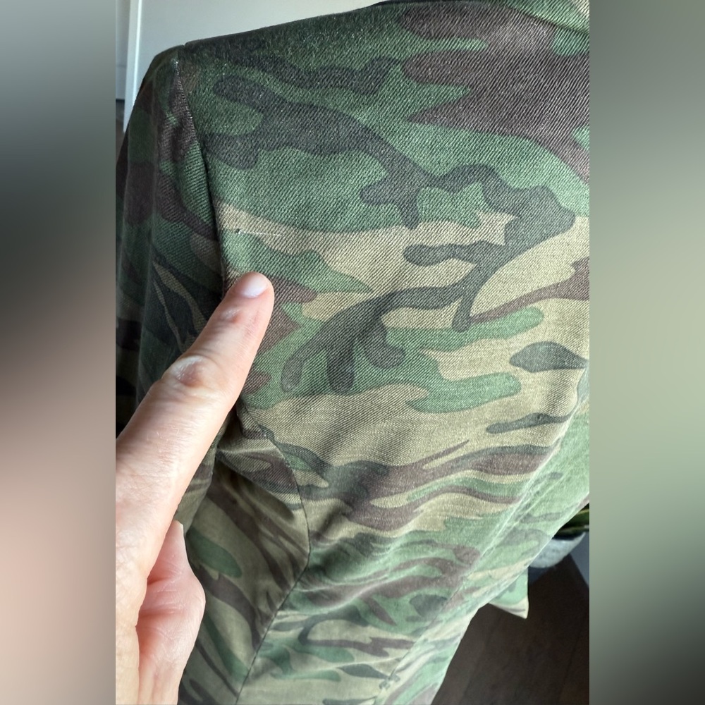 Level 99 SMALL Camouflage Blazer Linen Blend - Picture 4 of 9